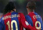 In der Türkei wieder vereint: Ronaldinho und Eto'o